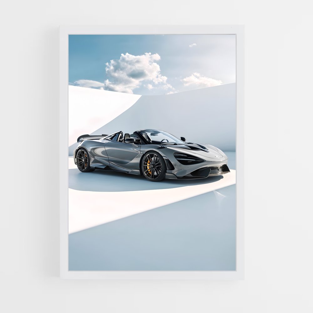 Poster Mirage Argenté – affiche Mclaren (vue 3)
